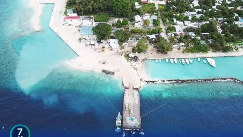 53% of Sh. Maaungoodhoo Harbour Development Project completed