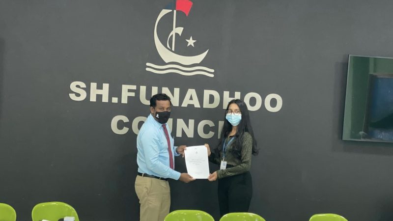 MoU signed to establish an Air monitoring sensor in Sh. Funadhoo