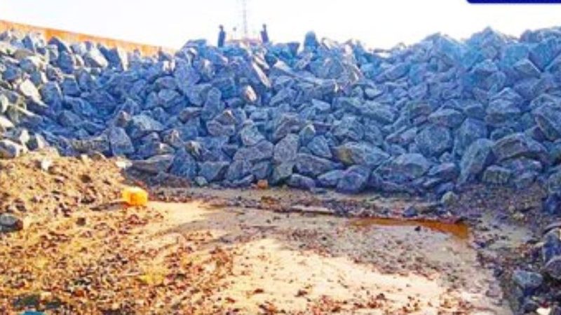 Second shipment of rock boulders required for B. Kendhoo Shore Protection project delivered: MTCC