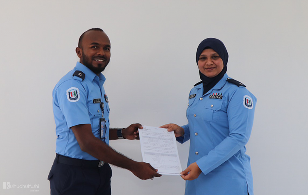 A woman commander of the HDH Police for the first time
