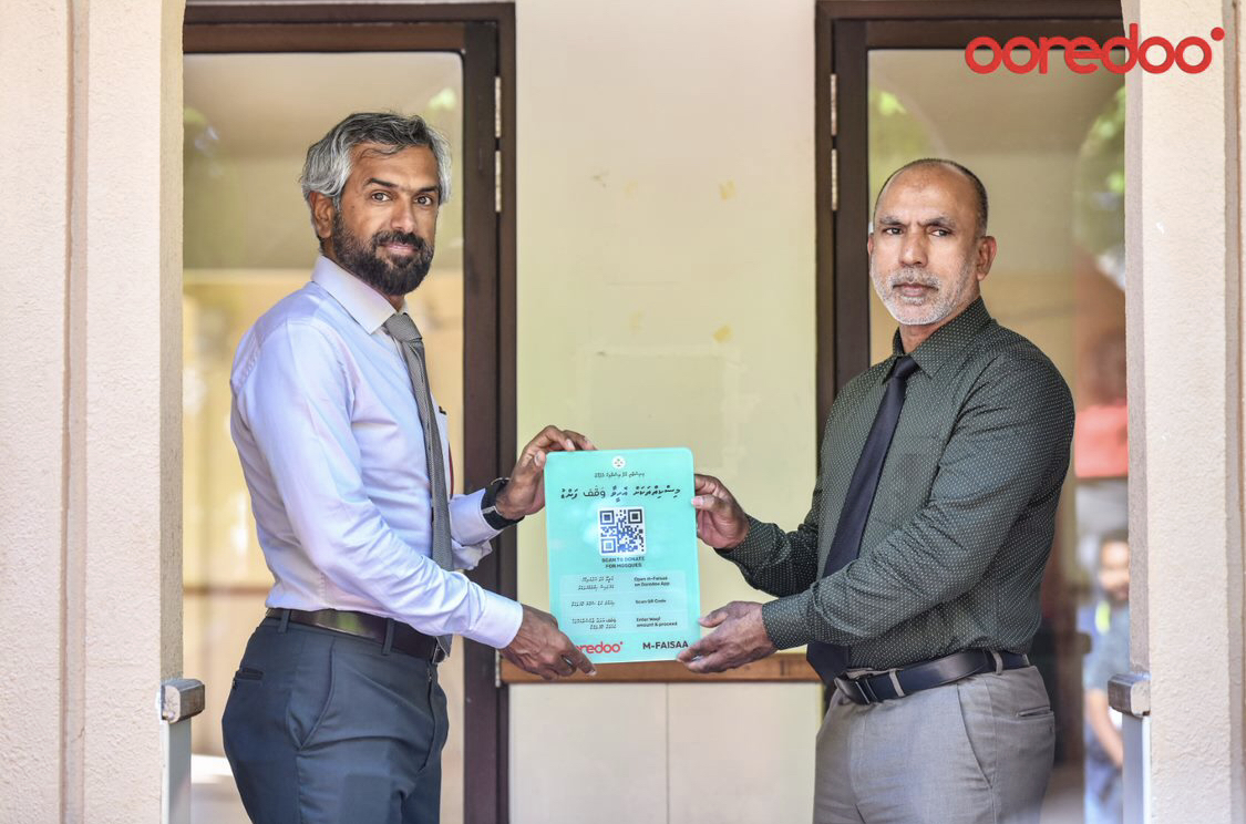 Ooredoo Maldives partnered with Islamic Ministry enabling donations to Waqf Fund via m-Faisaa