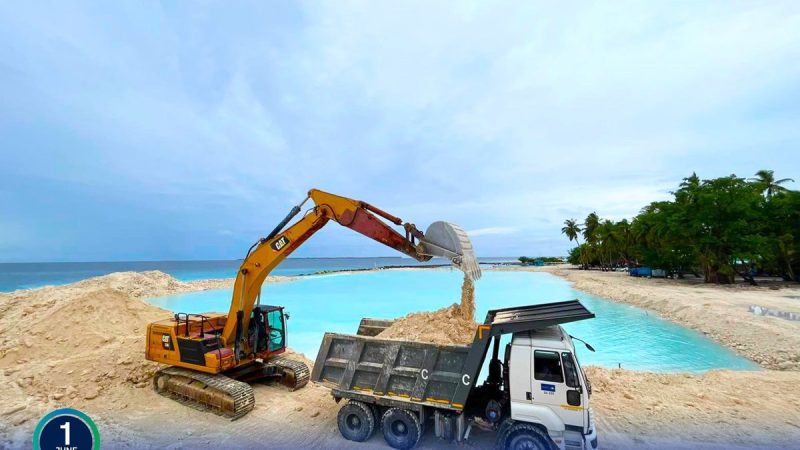 75% new harbour basin dredging completed under Ha. Muraidhoo Harbour Upgrading project