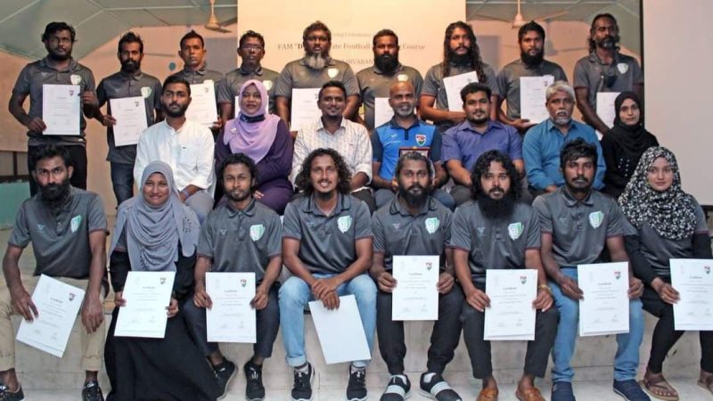 Football Coaching course conducted in Nolhivaranfaru concluded