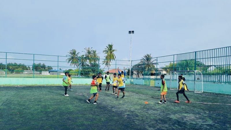 Saabba Ekuveri Club organized a Handball camp in Hanimaadhoo