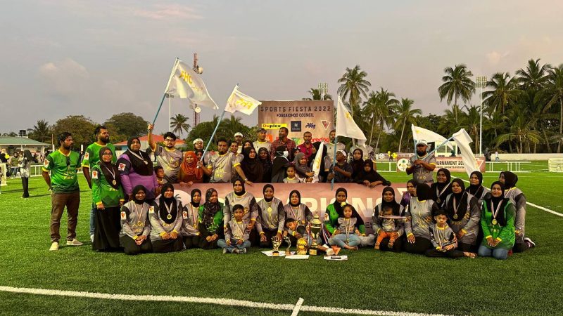 Foakaidhoo Health Center - champions of Foakaidhoo Council Sports Fiesta 2022 Handball tournament