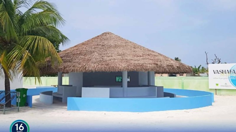 Ha. Vashafaru Ferry Hut construction completed
