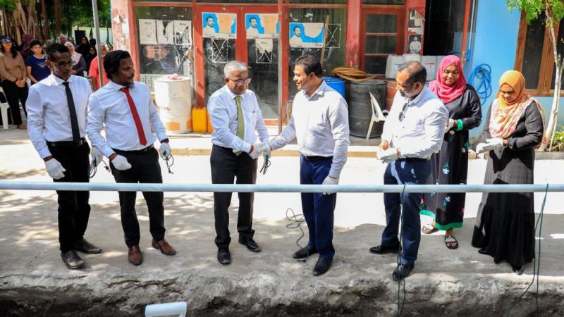 ADh. Fenfushi Water supply project commenced