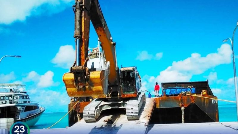 MTCC mobilized site for Th. Hirilandhoo Land reclamation and Coastal Protection Project