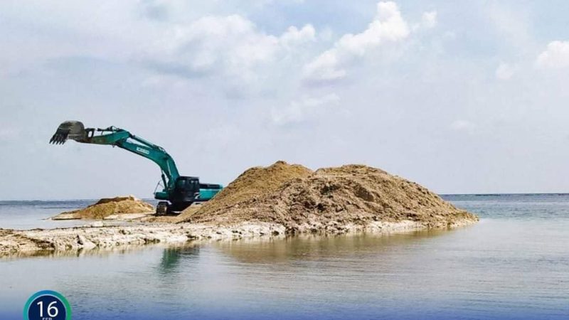 58% Dredging operations of the swimming area under Kolhufushi Shore Protection project completed: MTCC