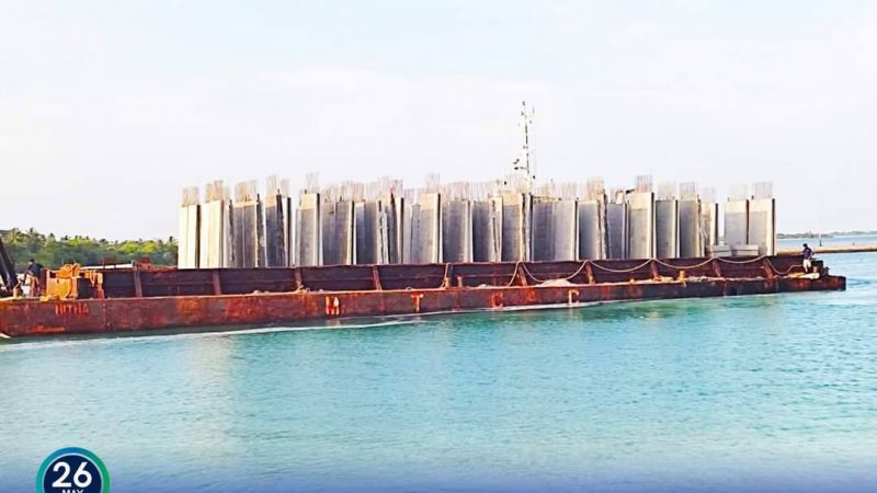 Second shipment of precast concrete blocks delivered to Lh. Felivaru: MTCC