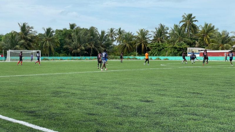 Turf Football pitch developed in Ha. Ihavandhoo opened unofficially