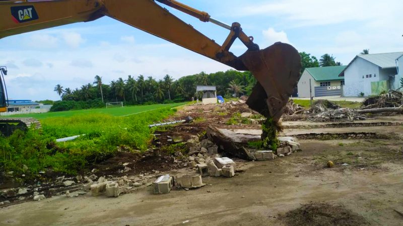 MTCC undertaking a CSR activity in HDh. Nellaidhoo