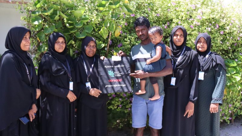 HDh. Nellaidhoo WDC distributed Tote bags to every households in the island in collaboration with Ooredoo