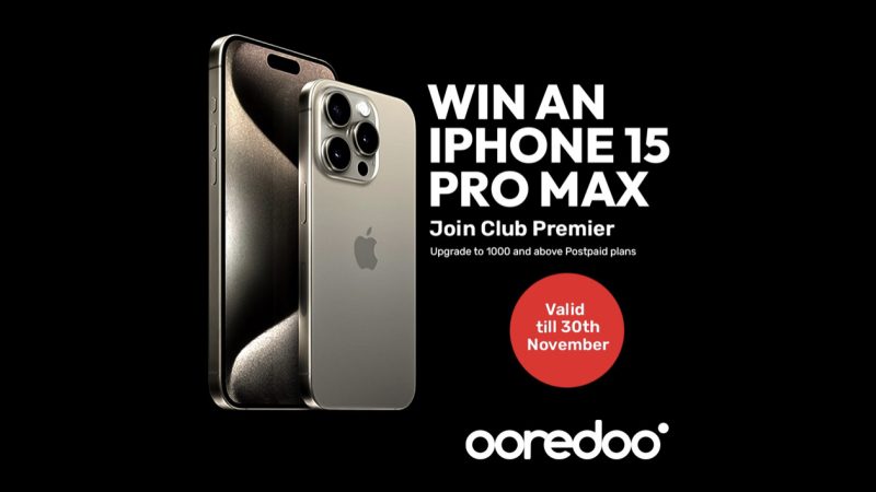 Ooredoo Maldives offering an iPhone 15 Pro Max by becoming a Club Premier member