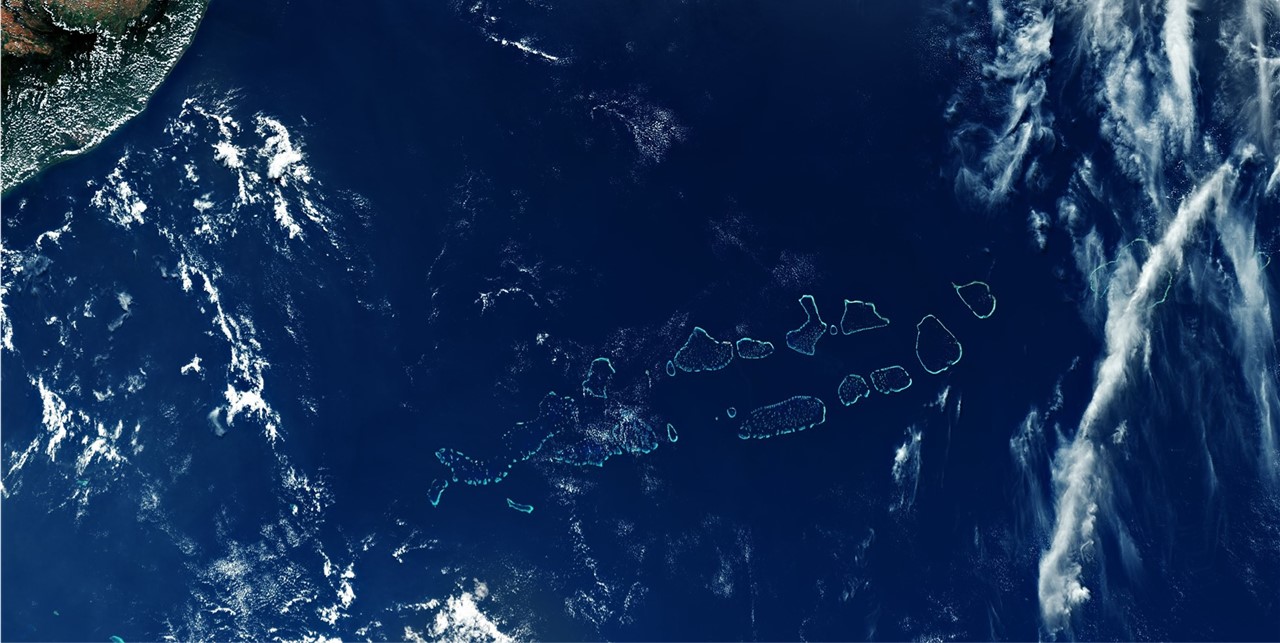 NASA Satellite captures stunning pictures of the Maldives