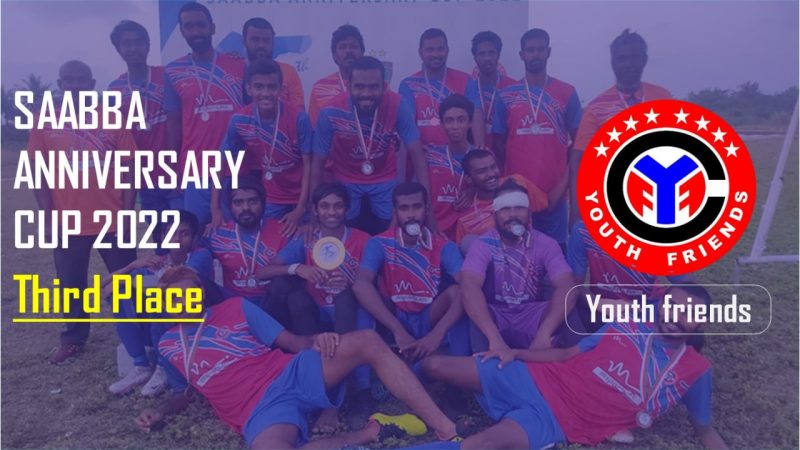 3rd place of Saabba Anniversary Cup 2022 to Youth Friends