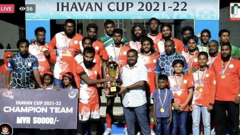Maarandhoo Youth Society, champions of ‘Ihavan Cup 2022’