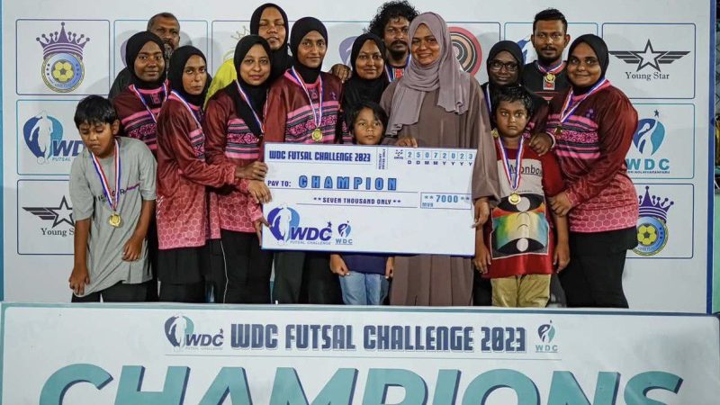 Turf Queen Champions of Futsal Tournament held for the Women’s of HDh. Nolhivaranfaru