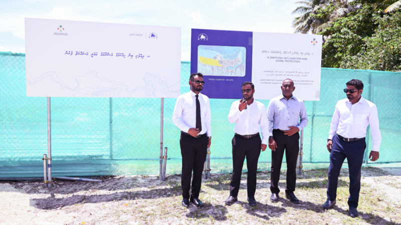 Diffushi Land Reclamation Project Officially Launched by President Muizzu