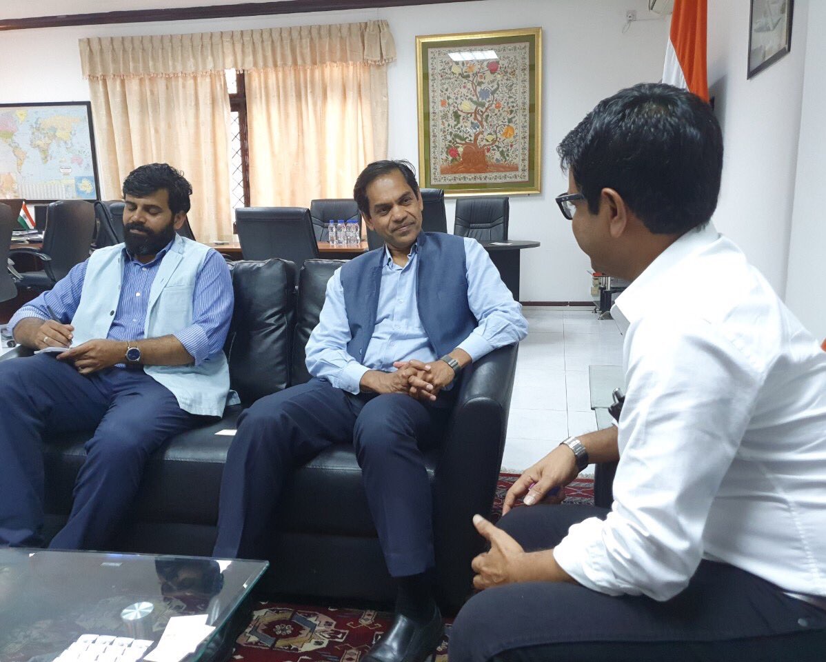 ހޯރަފުށި ދާއިރާގެ ތަރައްގީއަށް ކުރެވެމުންދާ މަސައްކަތްތައް އިންޑިއާގެ ސަފީރާ ހިއްސާކުރައްވައިފި