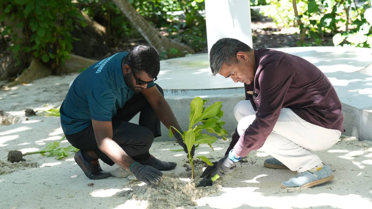 ގަސް އިންދުމުގެ ހަރަކާތާއެކު ސިއްރުފެންފުށިން މާއުނގޫދޫ ރައްޔިތުންނަށް 1،000 ފައިވާން ހަދިޔާކޮށްފި