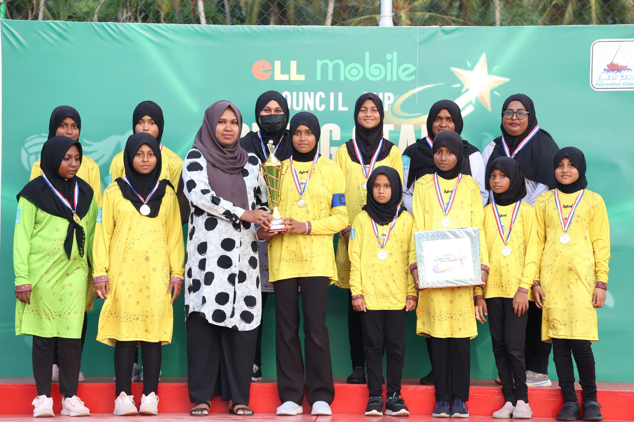 މާރަންދޫ ''ކައުންސިލް ކަޕް ރައިޒިން ސްޓާ ސްޕޯޓްސް ޓޯނަމެންޓް''ގެ ހޭންޑްބޯލް ޗެމްޕިއަންކަން ޔެލޯ ސްޓާ އަށް